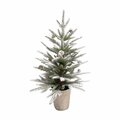 Goldengifts 24 in. Tree with Basket Indoor Christmas Decor Green GO2741203